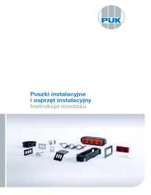 FOLDER - UFS - Instrukcja montażu - Puszki instalacyjne i osprzęt instalacyjny_PL